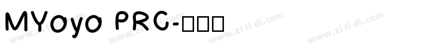 MYoyo PRC字体转换